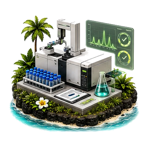 Laboratory Analysis — tropical isometric service icon