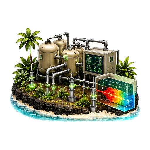 Remediation Solutions — tropical isometric service icon