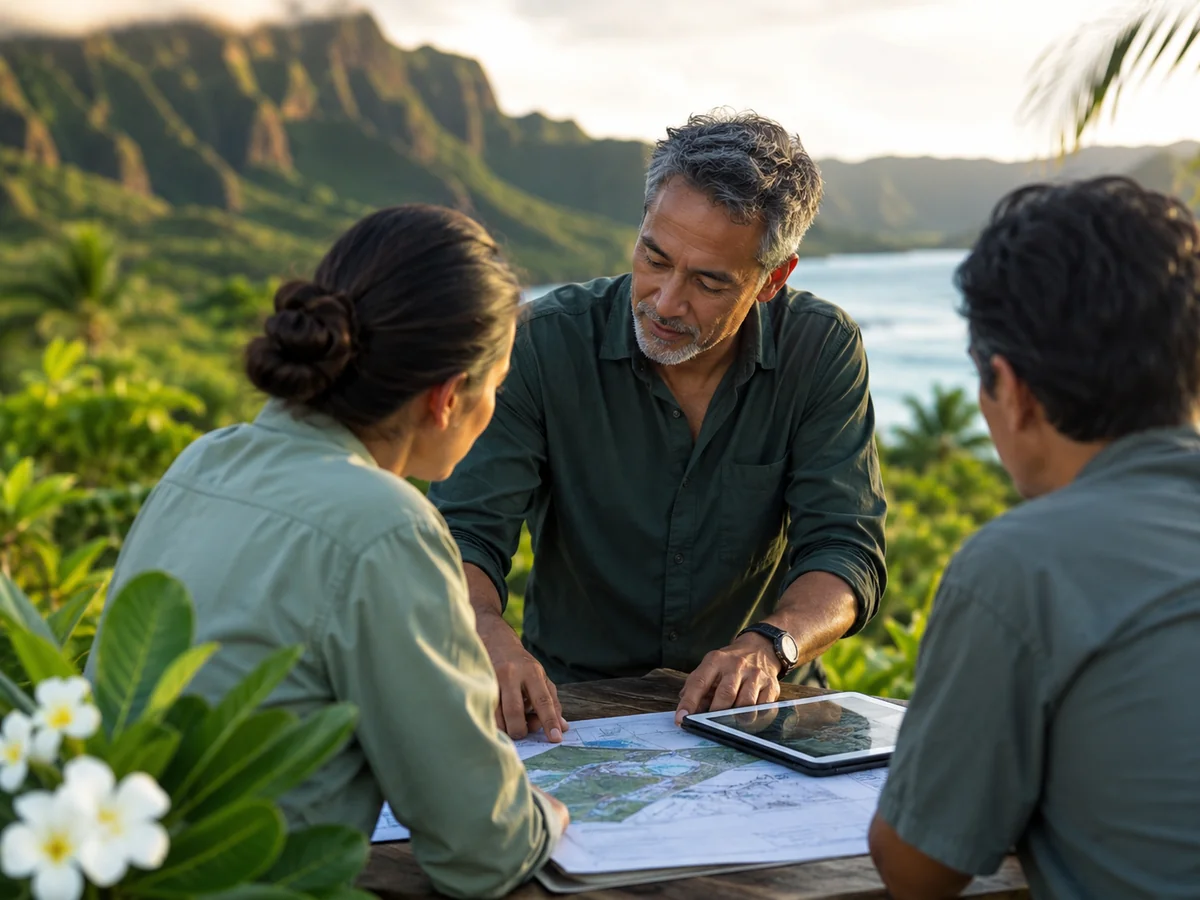 A senior environmental lead working closely with a small, agile field team in Hawaii.