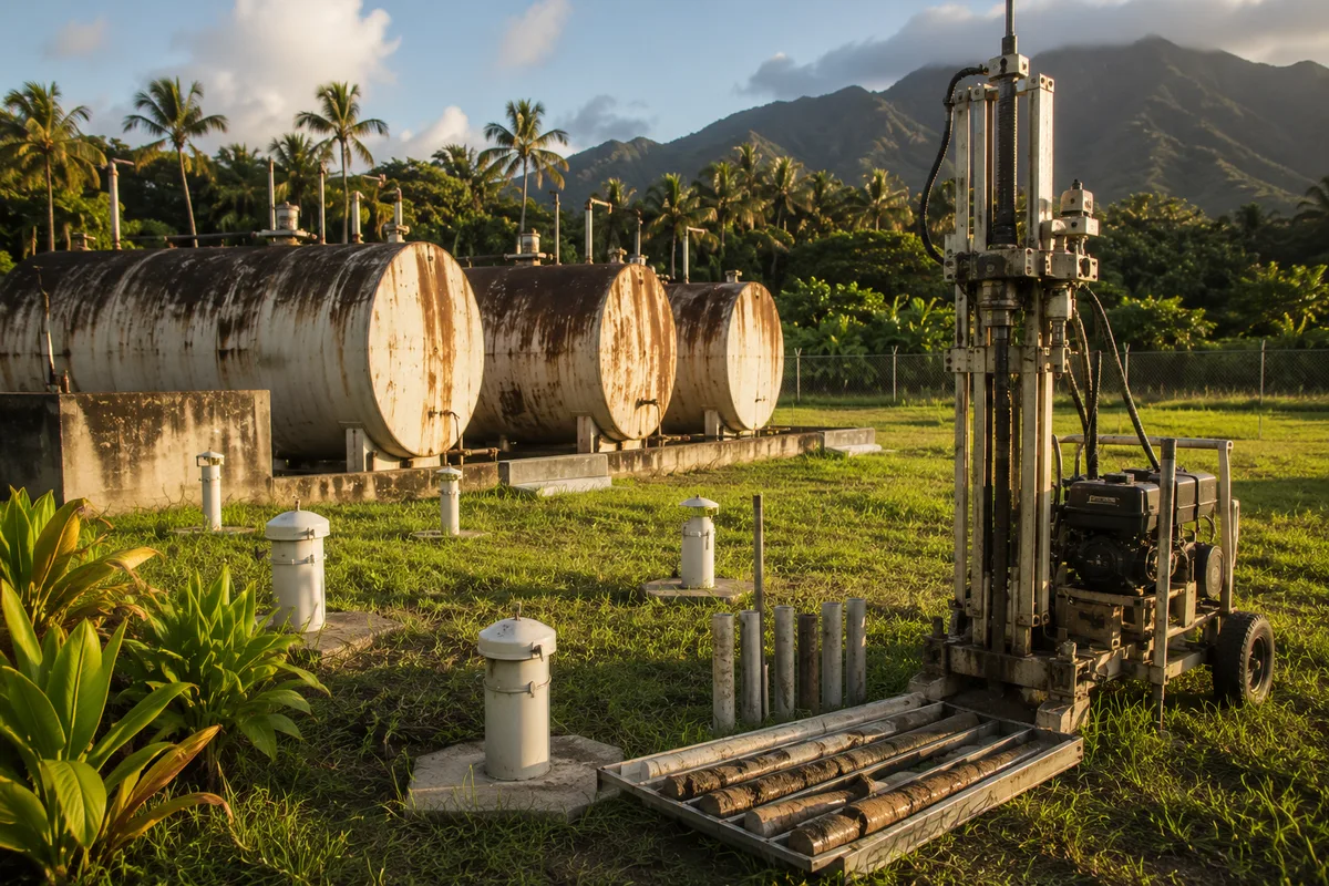 Fuel Storage Tank Investigations — representative environmental fieldwork